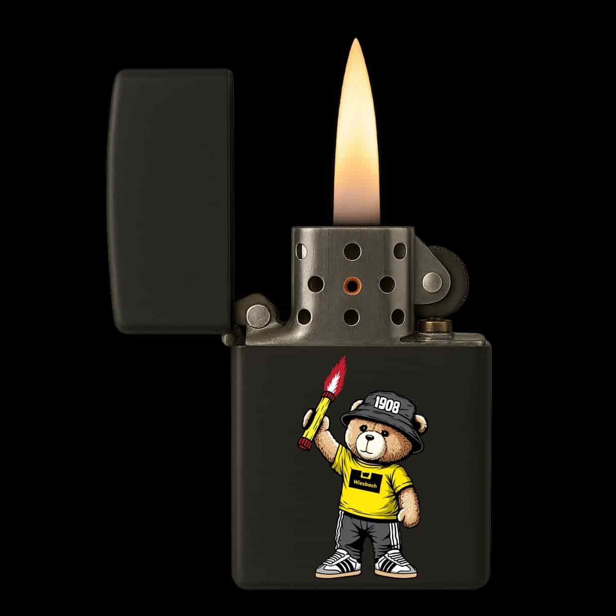 Wiesbach 1908 bear Feuerzeug