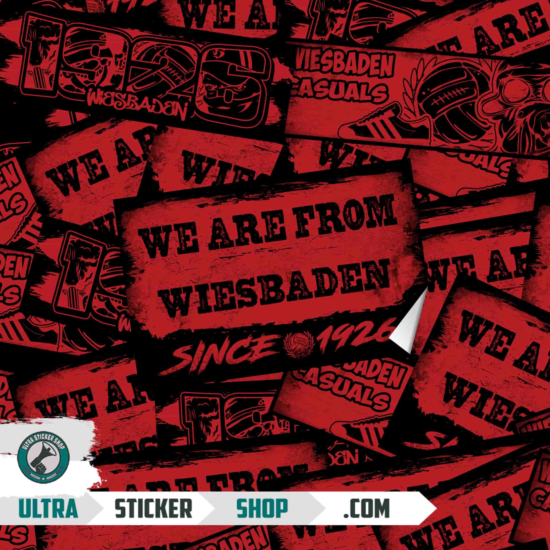 Wiesbaden Aufkleber-Mix