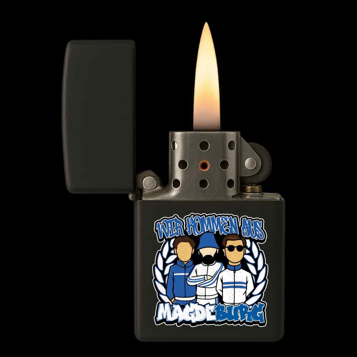 Wir kommen aus Magdeburg Feuerzeug