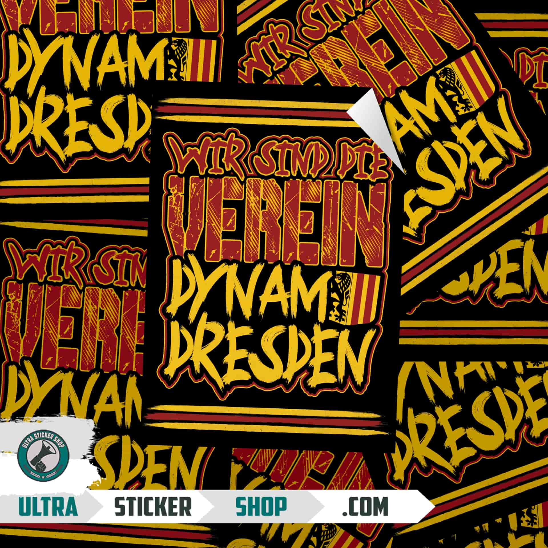 Wir sind die verein - dynamo dresden Aufkleber