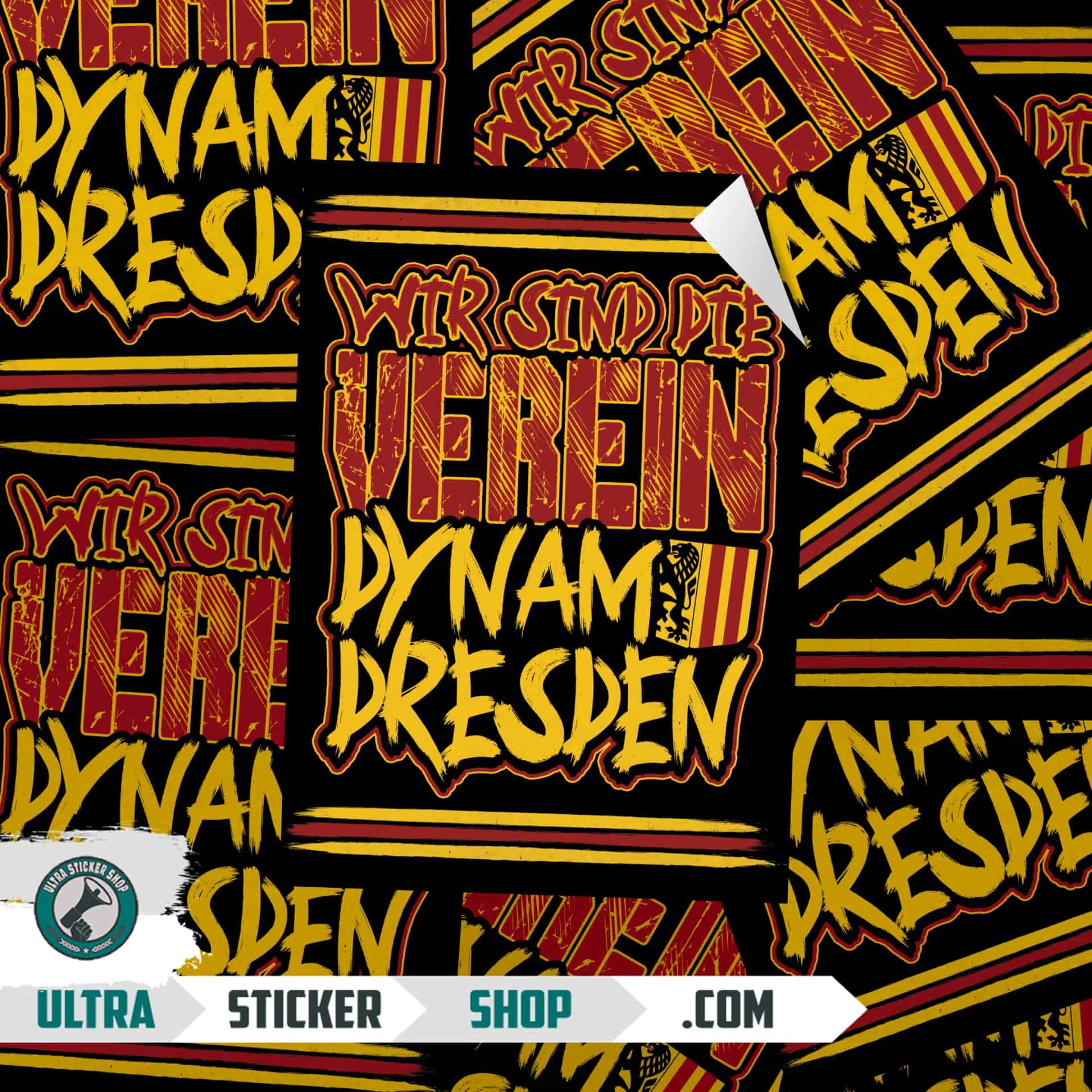 Wir sind die verein - dynamo dresden Aufkleber