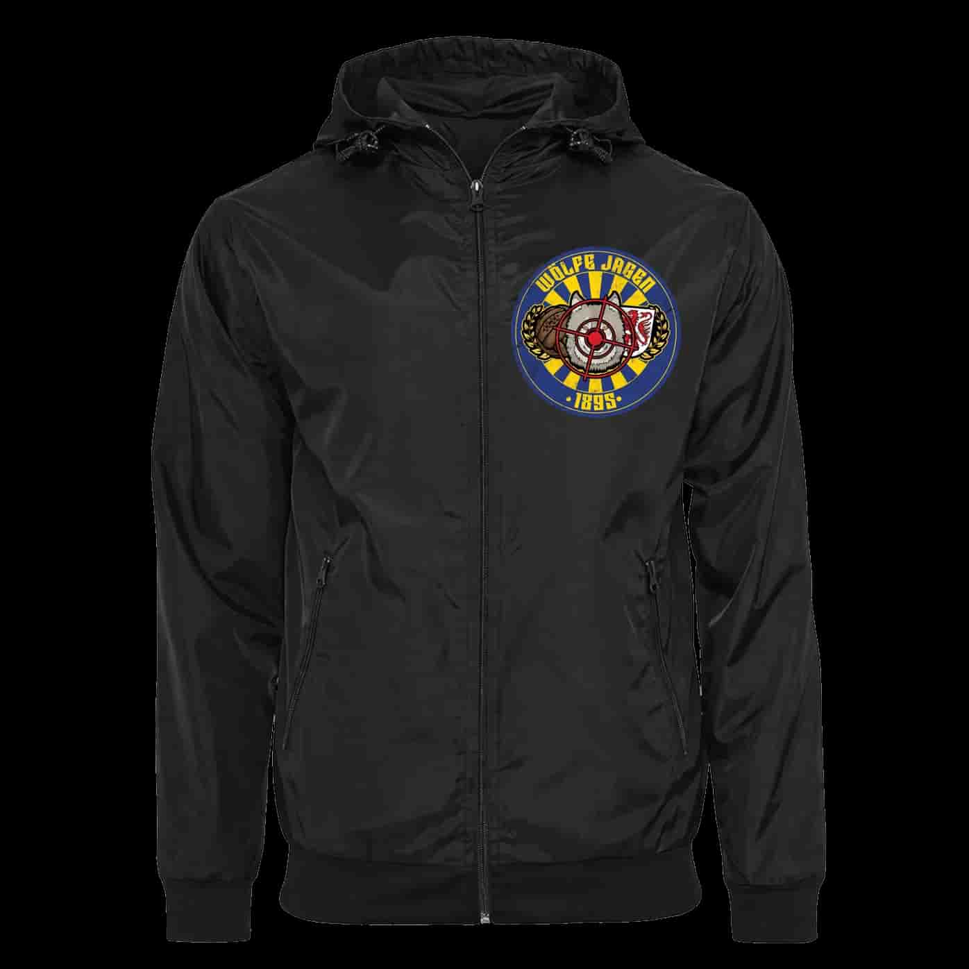 Wölfe jagen Jacke mit abnehmbarer Balaclava
