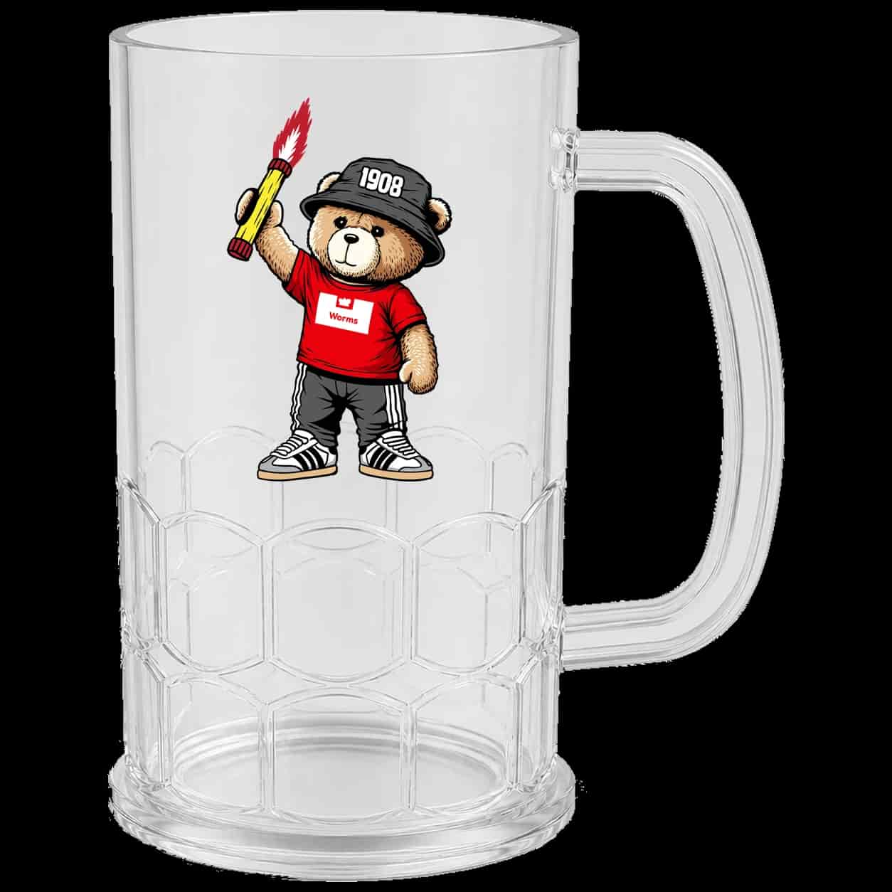 Worms 1908 bear Bierkrug
