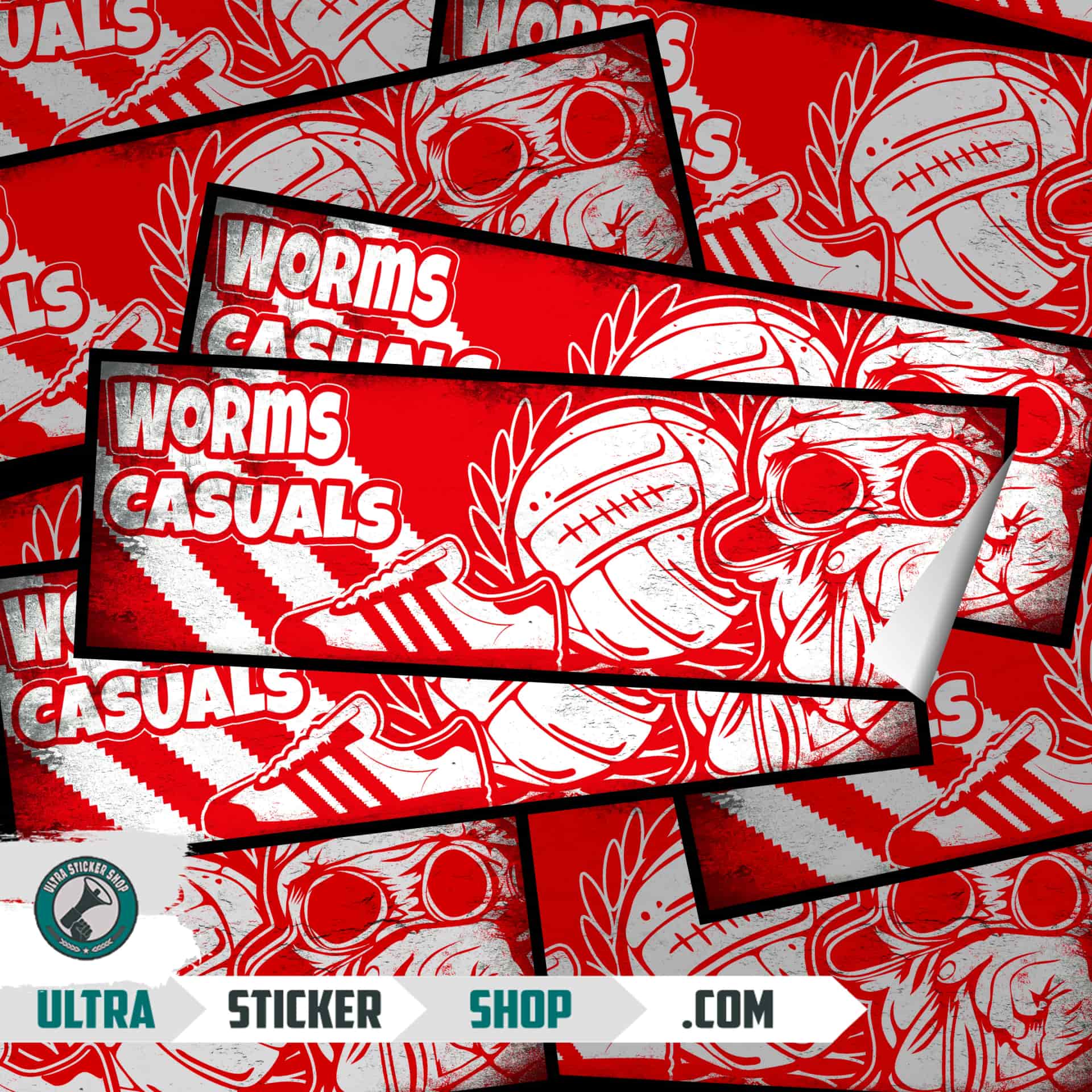 Worms casuals Aufkleber