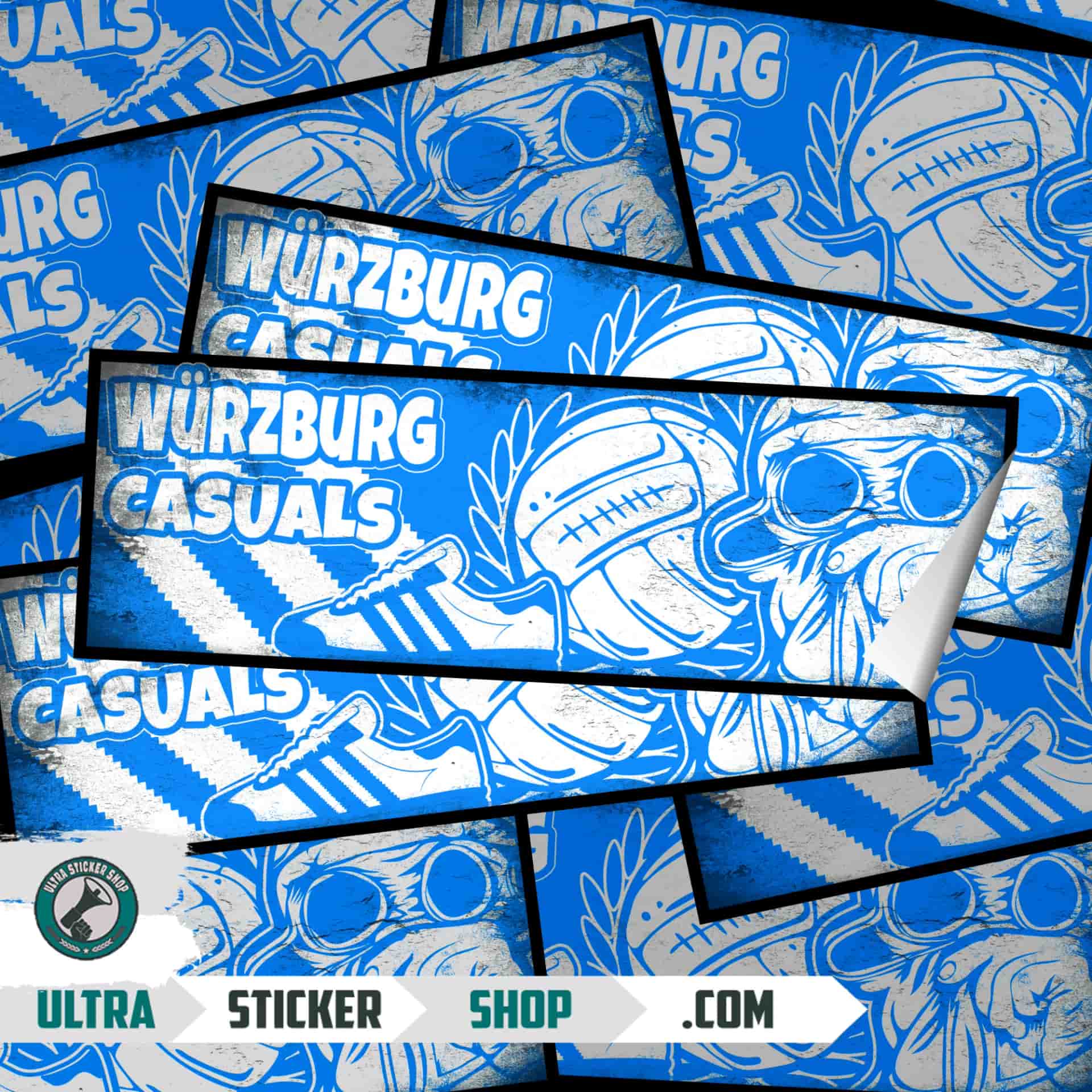 Würzburg casuals Aufkleber