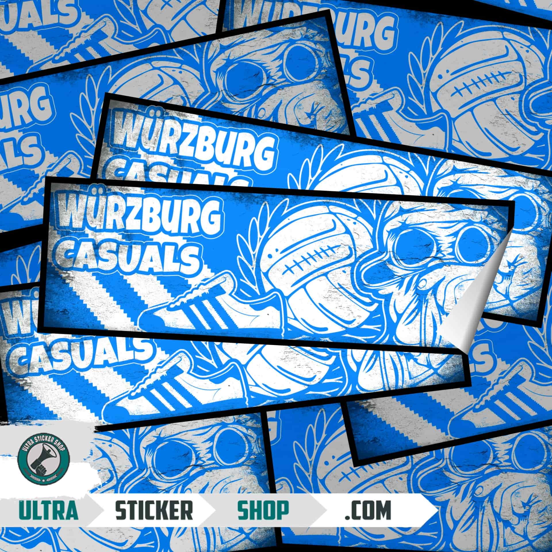 Würzburg casuals Aufkleber