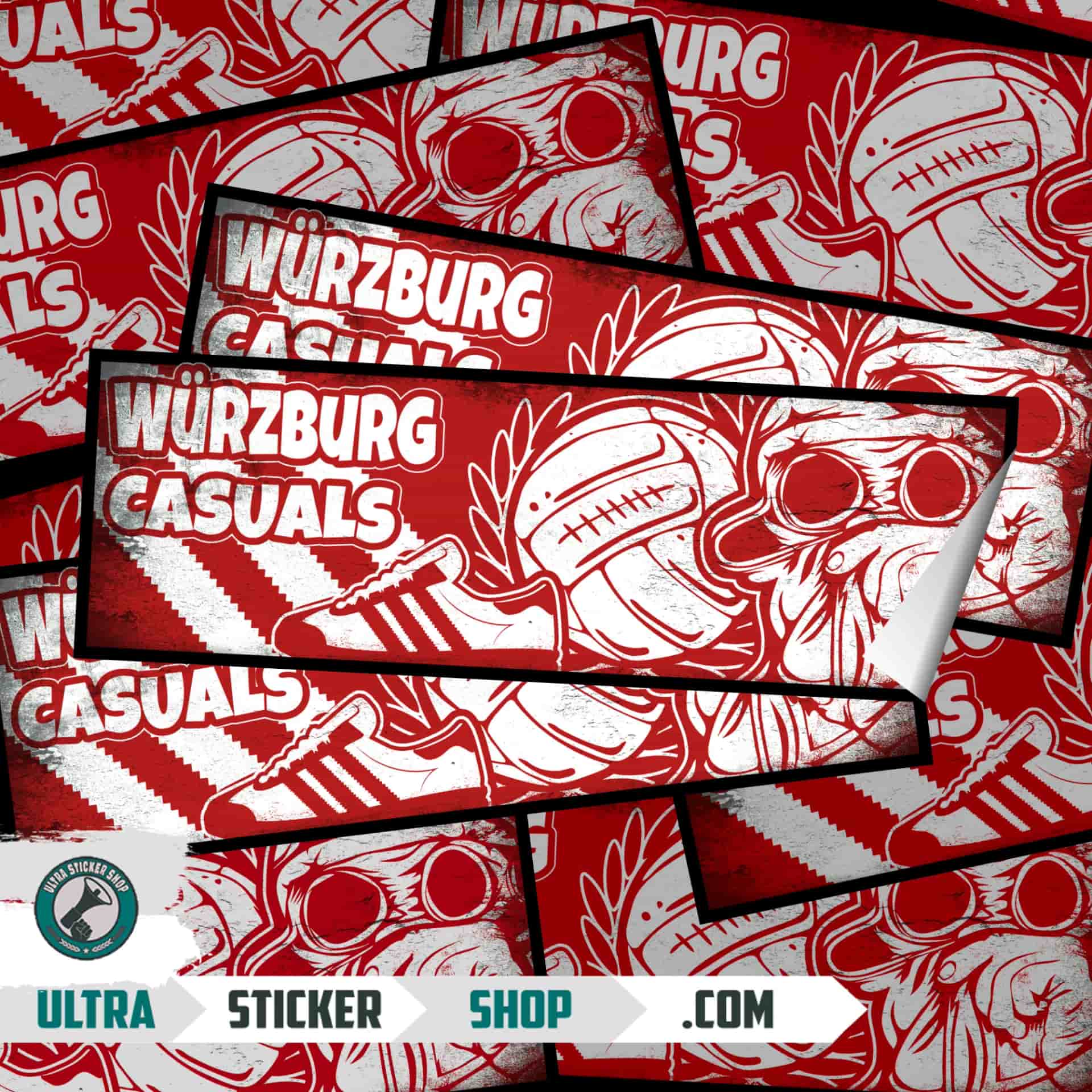 Würzburg casuals Aufkleber