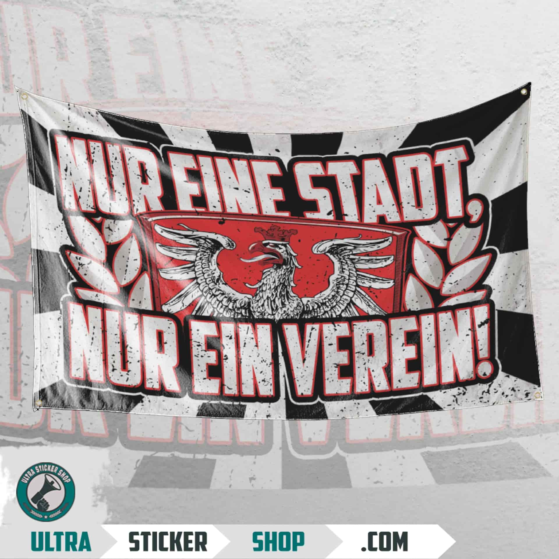 Nur eine stadt, Nur ein verein Flagge
