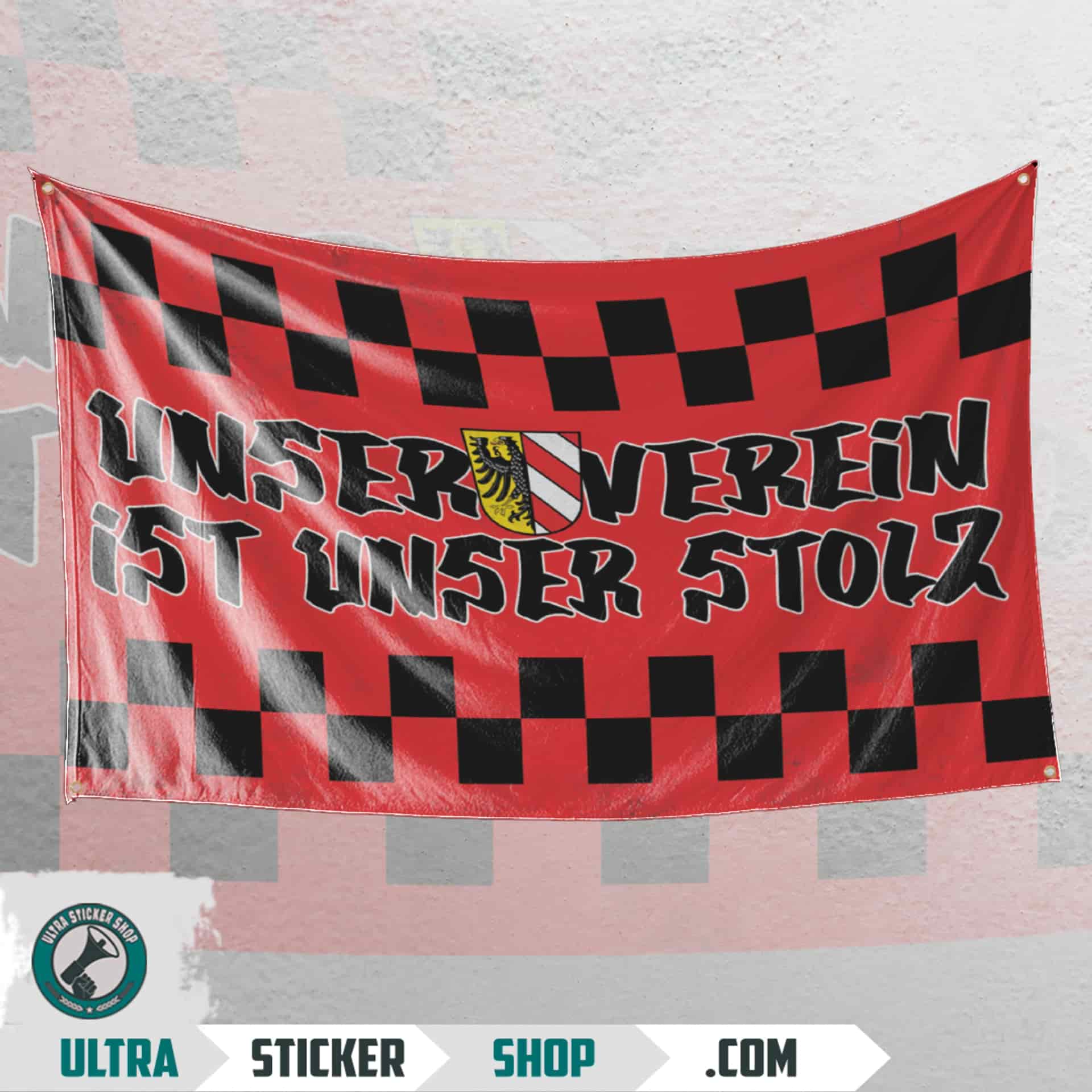 unser verein ist unser stolz Flagge