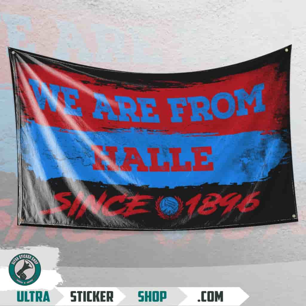 We Are From Halle 1896 Flagge