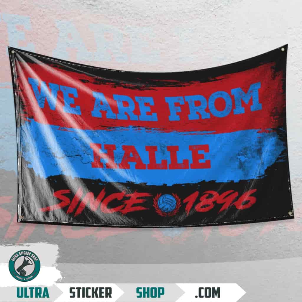 We Are From Halle 1896 Flagge