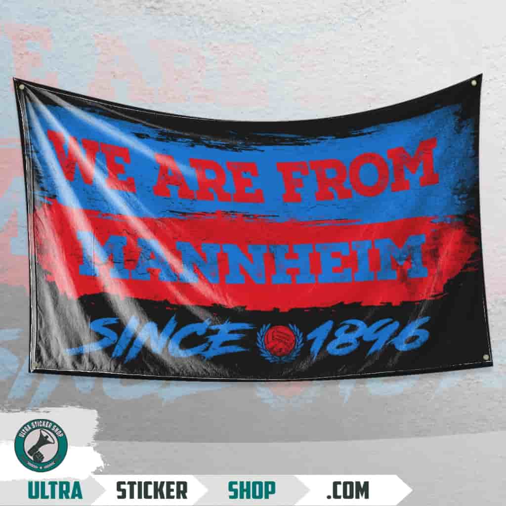 We Are From Mannheim 1896 Flagge