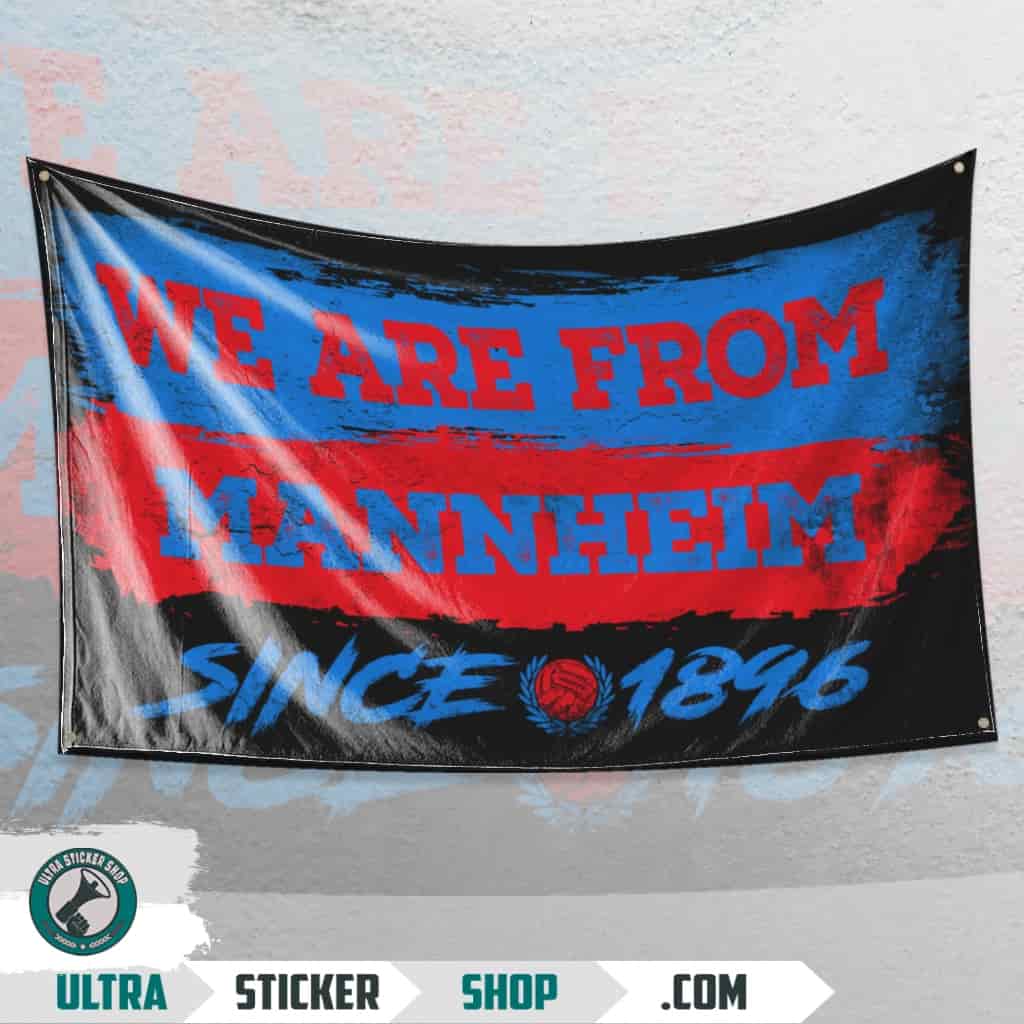 We Are From Mannheim 1896 Flagge