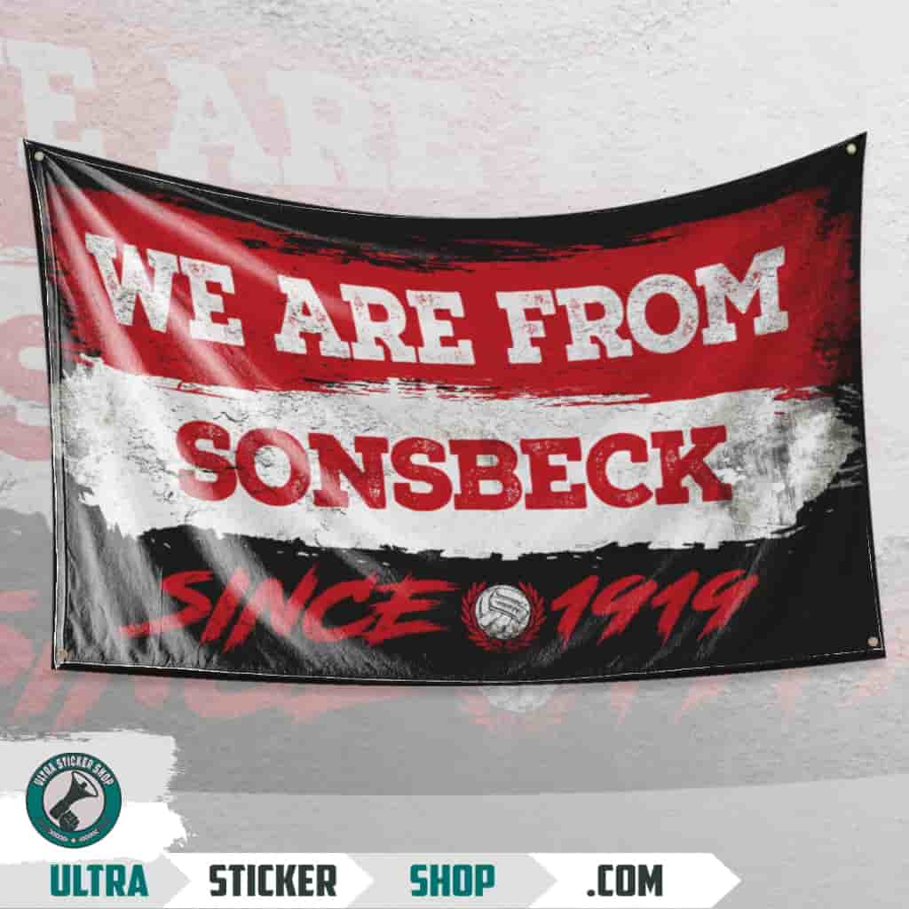 We Are From Sonsbeck 1919 Flagge