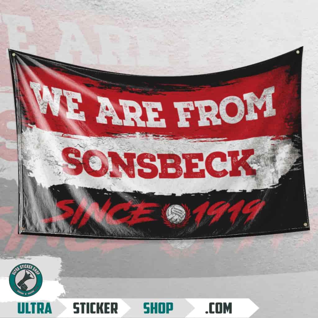 We Are From Sonsbeck 1919 Flagge