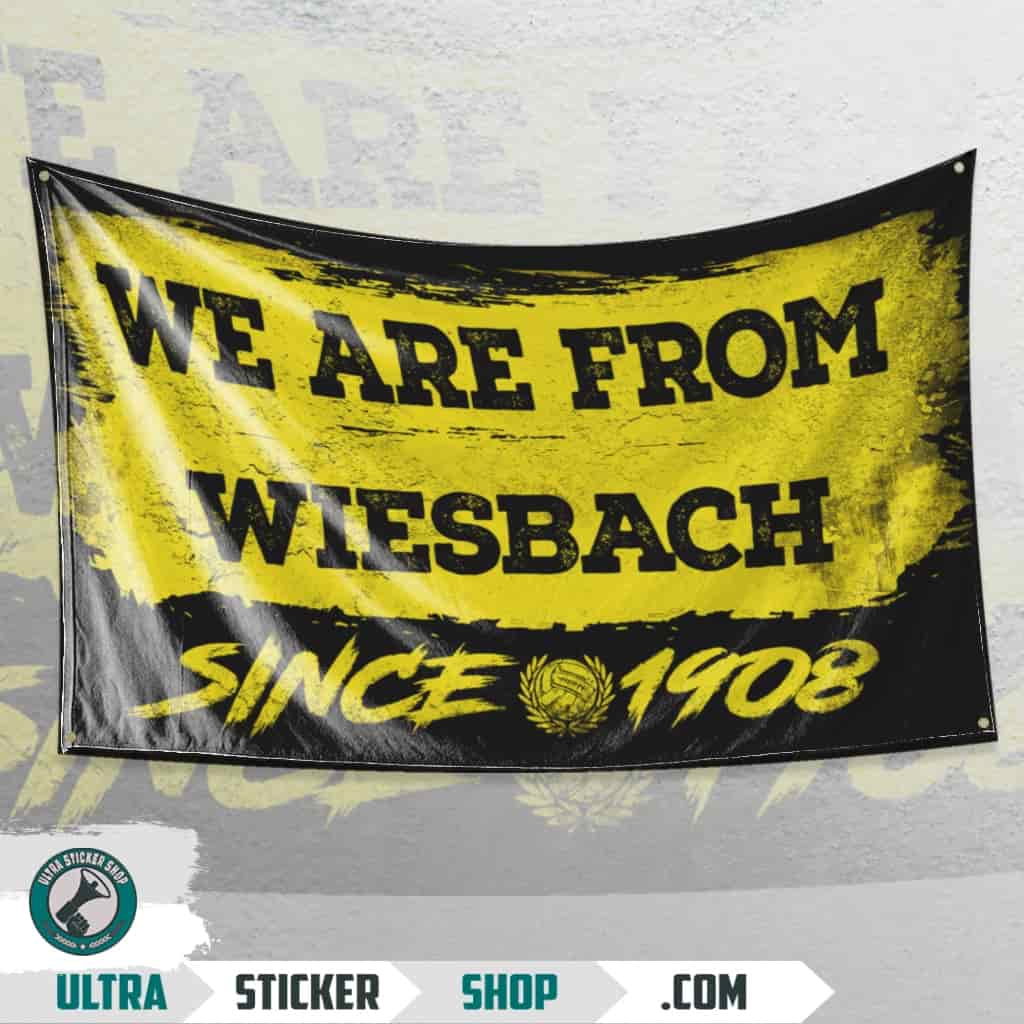 We Are From Wiesbach 1908 Flagge