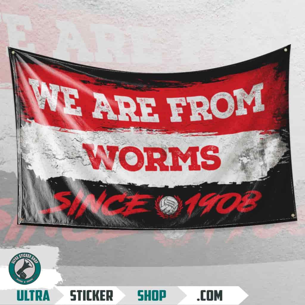 We Are From Worms 1908 Flagge