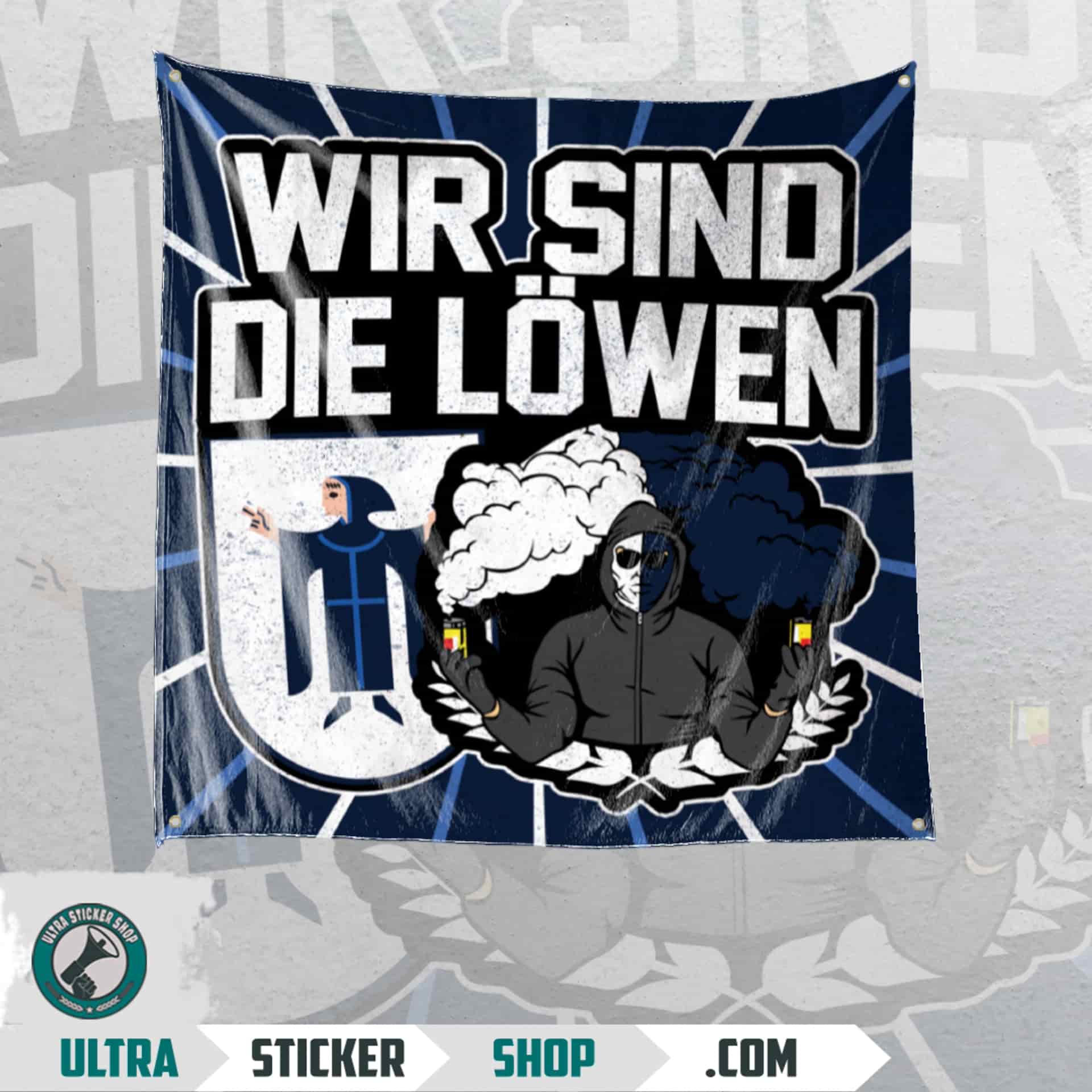Wir sind Die Löwen Flagge